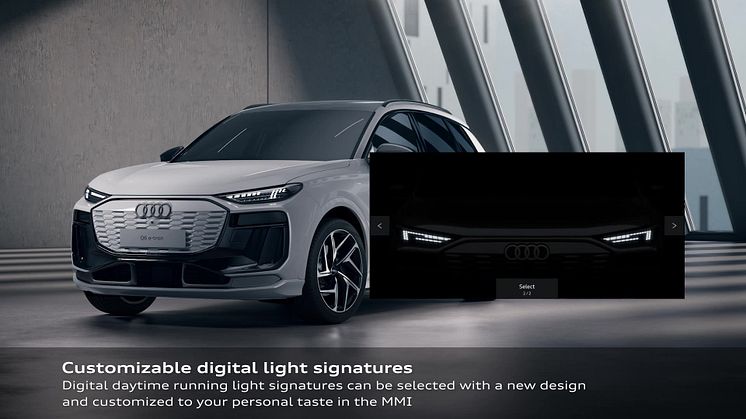 Audi Q6 e-tron - Digitale Matrix LED-forlygter