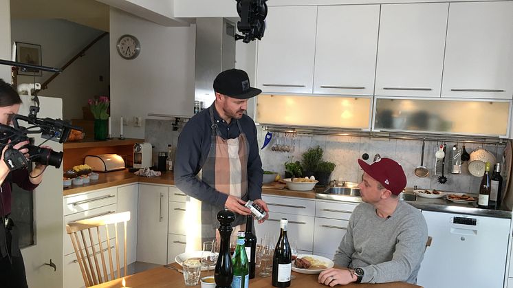 Petter premiärgäst när Wine & Friends lanserar webb-TV-serie