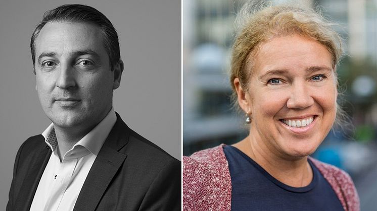 Tomas Georgiadis och Gunilla Öhman, nya styrelsemedlemmar Fasadgruppen