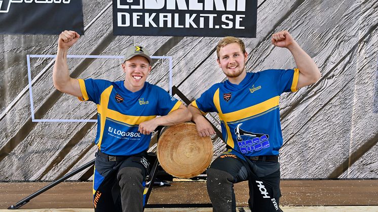 De svenska atleterna Emil Hansson och Ferry Svan representerar Sverige och Norden i TIMBERSPORTS® tävlingen European Trophy 2022.