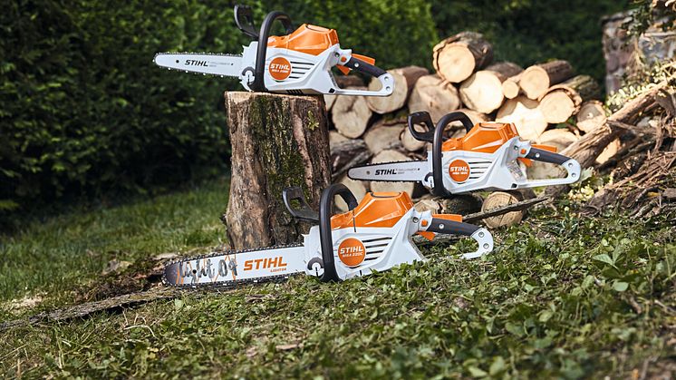 STIHL fortsetter å utvikle produkter innenfor batterisegmentet med de nye motorsagene MSA 160 C-B, MSA 200 C-B og MSA 220 C-B.