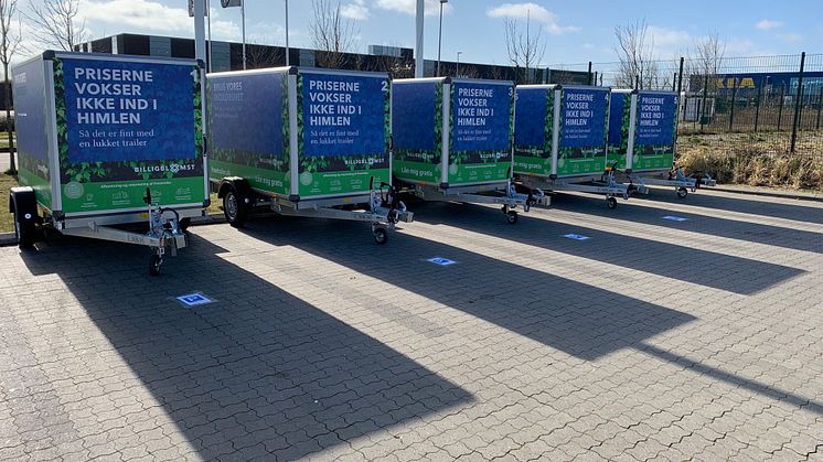 Et nyt partnerskab mellem havecenterkæden Billigblomsts afdeling i Aarhus og Freetrailer, Danmarks største udlånsvirksomhed af gratis trailere, gør det endnu lettere at få potter, planter og kummer hjem. Foto: PR.