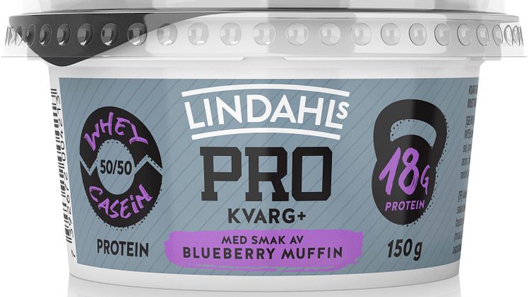 Lindahls PRO Kvarg+ med smak av blueberry muffin