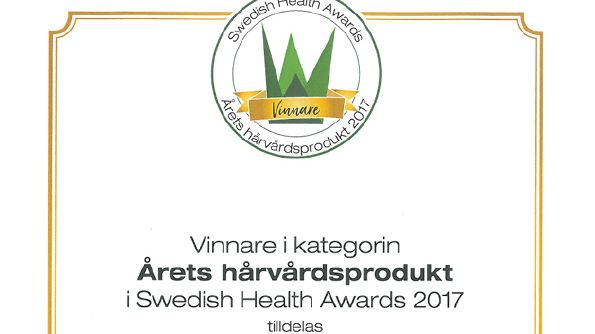 Utmärkelse Årets Hårvårdsprodukt 2017- Original Silicea