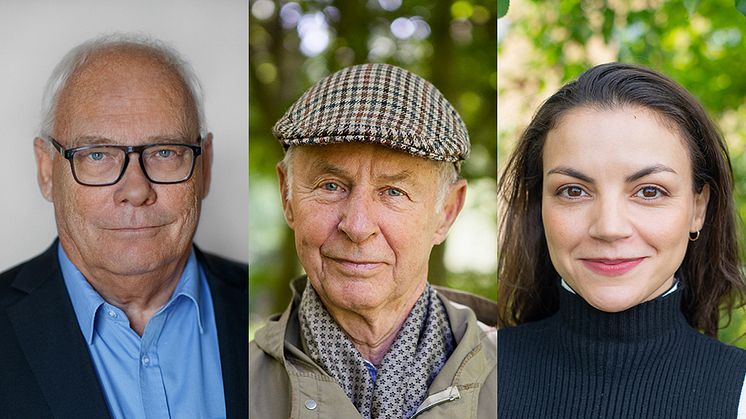 SLU:s förtjänstmedaljer 2025 till Göran Sandberg, Mårten Carlsson och Mariana Braga