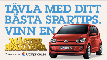 Tävlingen Sveriges Mästersparare är i full gång! Vinn en bil!