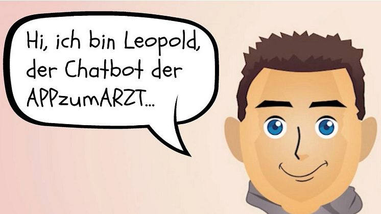 "Hi, ich bin Leopold". Chatbot der Felix Burda Stiftung erklärt die APPzumARZT. 