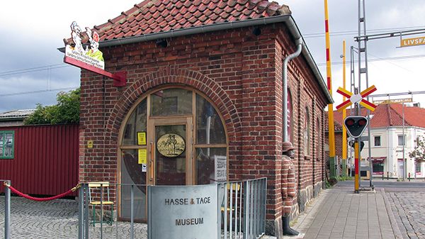 Småskaligt. Hasse & Tage-museet i Tomelilla får 65 000 kronor för skyltning och uppdatering av tekniken i museet. Foto: John Leffman (Wikipedia CCBY-3.0)