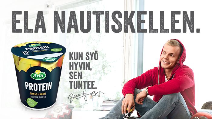 Uudet Arla Protein -jogurtit pitävät Elastisen vauhdissa 