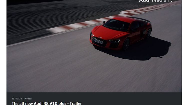 Følg Audis pressekonference fra Geneve på Audi MediaTV