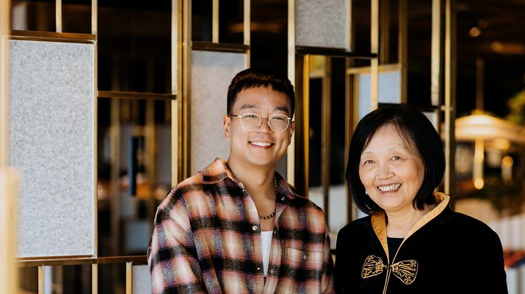 Jimmy Guo och mamma Anlin Zhang