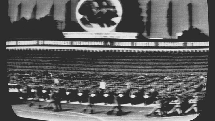 Pressbild The Realism Question: Ion Grigorescu, Den stora demonstrationen den 23 augusti, befrielsens minnesdag, 1974 (1) 