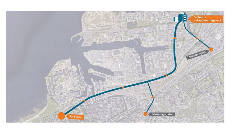 Tunnelsträckning Malmö avloppstunnel