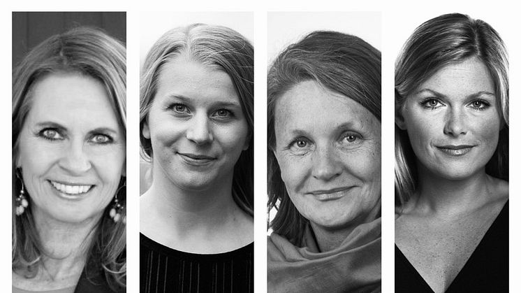 I panelet: Administrerende direktør Ellen Arnstad, fylkestingsrepresentant og tidligere leder av KrFU, Ida Lindtveit Røse, politisk redaktør i VG, Hanne Skartveit, og debattansvarlig i Dagbladet, Martine Aurdal.