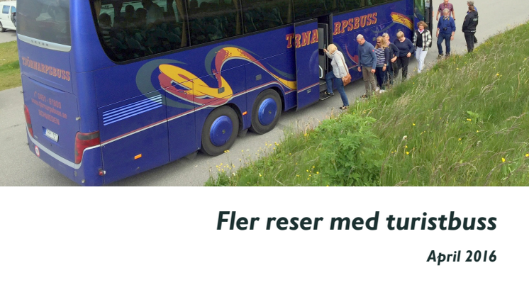 ​Svenskarnas resande med turistbuss ökar till 7,8 miljoner resor per år