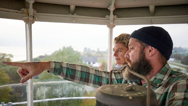 Mick Daly, som driver Smygehuk Lightouse Hostel, är en av de skånska aktörerna som är med i samarbetet med schweiziska Kontiki Reisen.