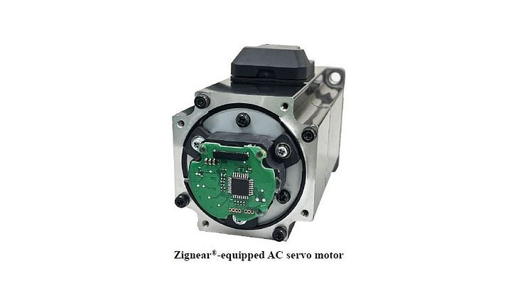Zignear®-equipped AC servo motor