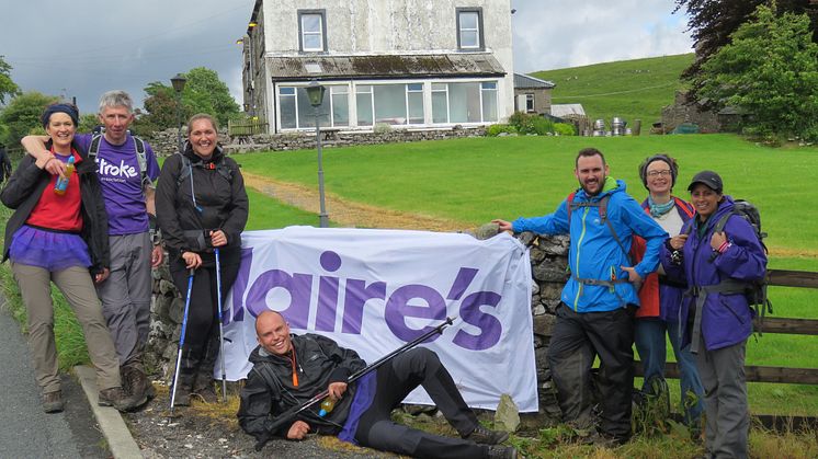 Staff at Claire’s Europe climb to fundraising success for the Stroke Association