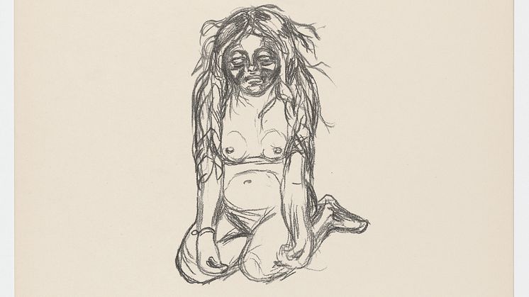 Edvard Munch: Omega gråter / Omega Weeping (1908-1909)