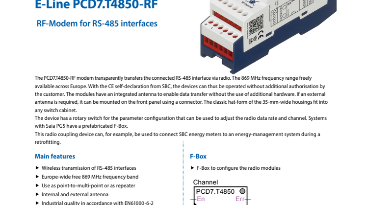 SAIA PCD7.T4850-RF. 