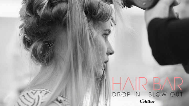 Glitter öppnar sin första  Hair Bar i Nordstan 6 april