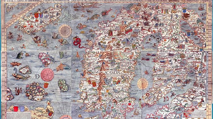 Beskrivelse av virvelstrukturer (meso scale eddies) i havet utenfor Lofoten fra 1539 