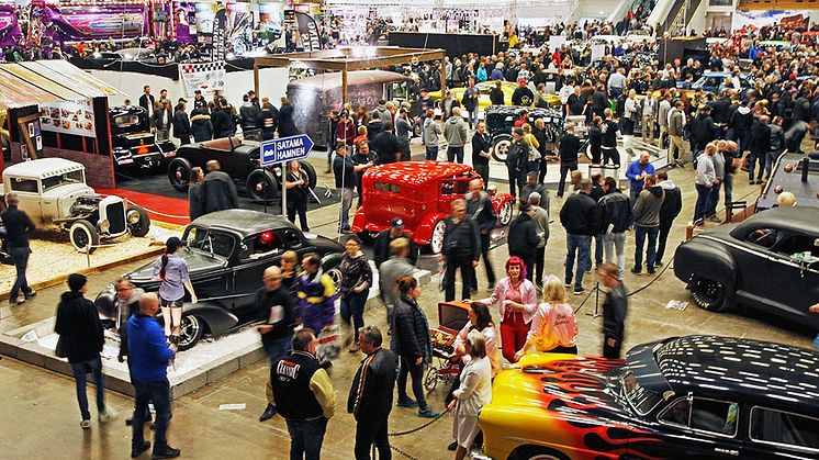 Ännu ser det hoppfullt ut att kunna arrangera årets Bilsport Performance & Custom Motor Show som en fysisk mässa. Foto: Magnus Karlsson, Bilsport Classic.