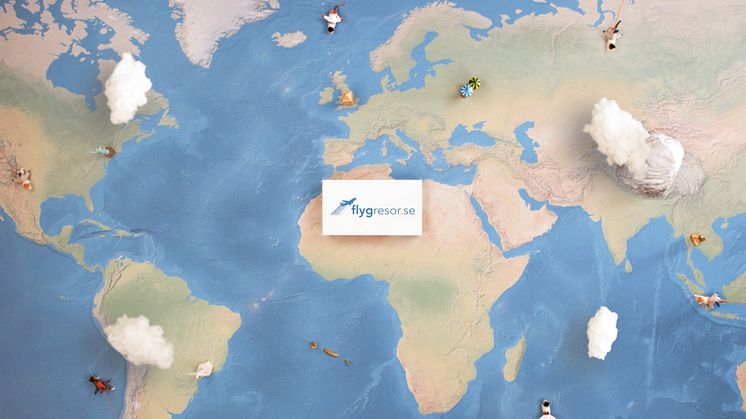 Flygresor.se Reklamfilm Världskarta