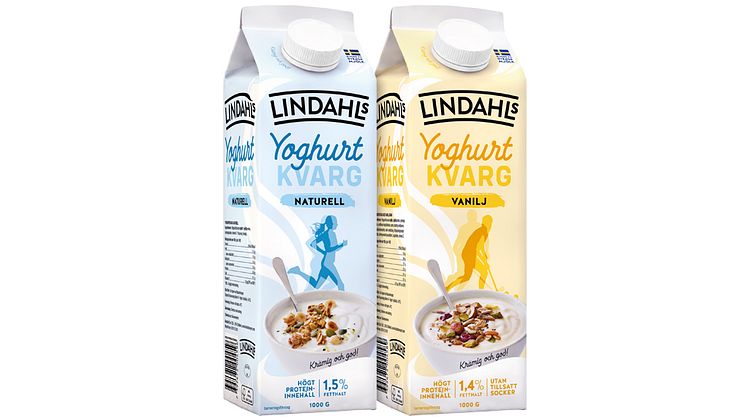 Högt proteininnehåll i ny yoghurtkvarg från populära Lindahls