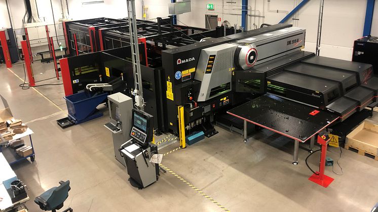 CTT:s new efficient fiber laser cutter at Nybro plant