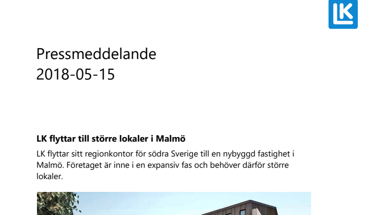 LK flyttar till större lokaler i Malmö