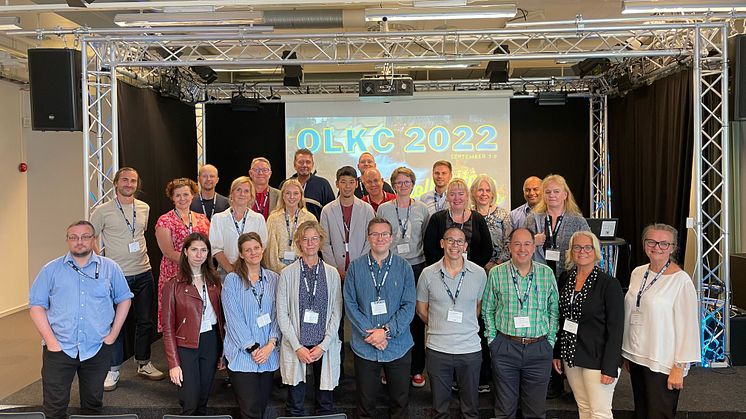 Här syns alla doktorander som var med på konferensen när de samlades för en gemensam doktorand-dag.