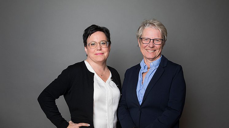 Eva Nordström, vd SKB, och Charlotte Axelsson, ordförande SKB. Foto: Karin Alfredsson.