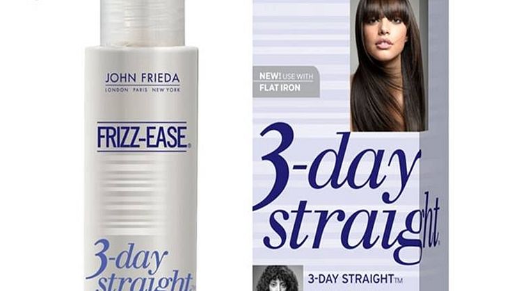 John Frieda introduserer FRIZZ-EASE 3-DAY STRAIGHT 