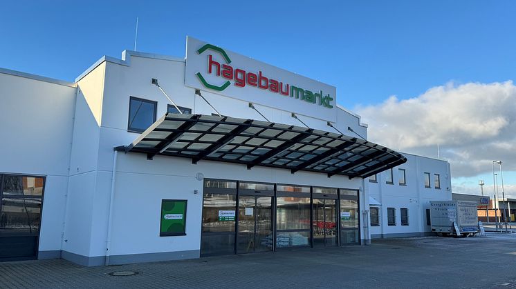 Der neue hagebaumarkt in Norden tritt unter der hagebau-Dachmarke auf