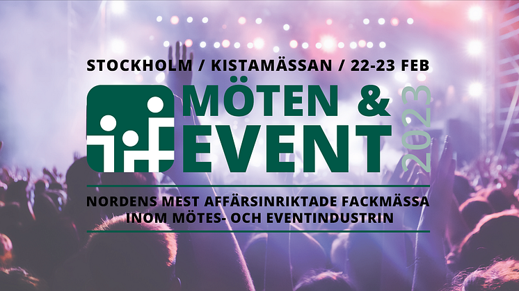 Svenska Möten blir huvudpartner till Möten & Event-mässan på Kistamässan