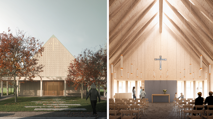 Arkitektbolaget vann tävlingen om Sjösås Nya Kyrka