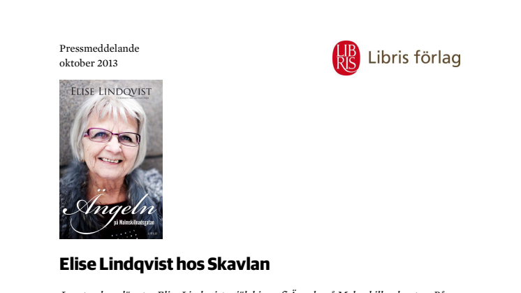 Elise Lindqvist hos Skavlan