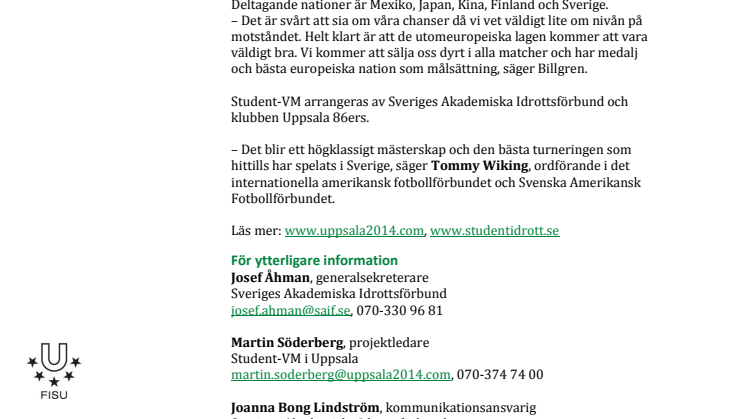 Luleåstudent till Student-VM i amerikansk fotboll