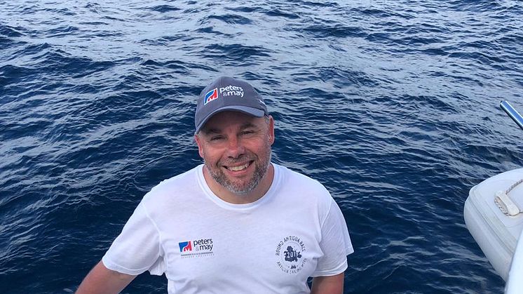 Craig Stanbury during the 2019 Peters & May Round Antigua Race, Antigua Sailing Week