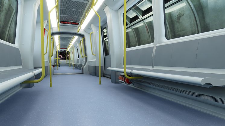 Copenhagen Metro, rendering of interiors