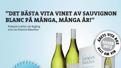 ’’DET BÄSTA VITA VINET AV SAUVIGNON BLANC PÅ MÅNGA, MÅNGA ÅR!’’