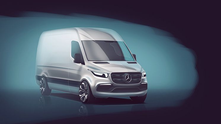 ​​​​Mercedes afslører første detaljer om den nye Sprinter