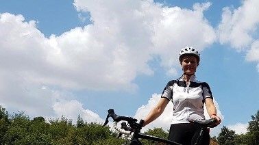 Sarah Breed, who is taking part in a charity ride for Bloodwise