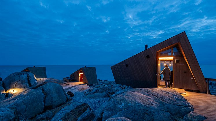 Panoramahyttene - med havet som nærmeste nabo