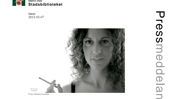 ​Internationell författarscen Malmö får besök av den italienska författaren Silvia Avallone