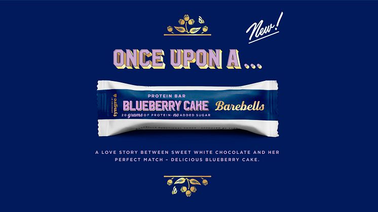 Höstens nyhet från Barebells - Blueberry Cake Protein Bar