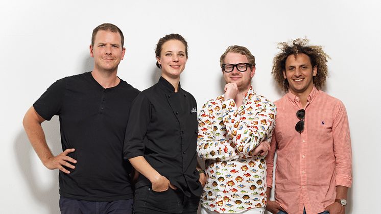 Jonathan Burns, Titti Qvarnström, Pierre Orsander och Sadoo Iskandarani. Foto: Christoffer Lomfors.