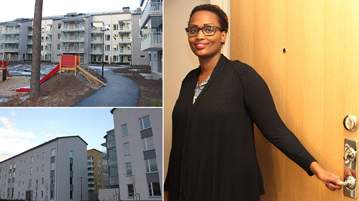 Eliane Hallén är en av hyresgästerna som flyttar in i nya kvarteret Cedern i Västerås