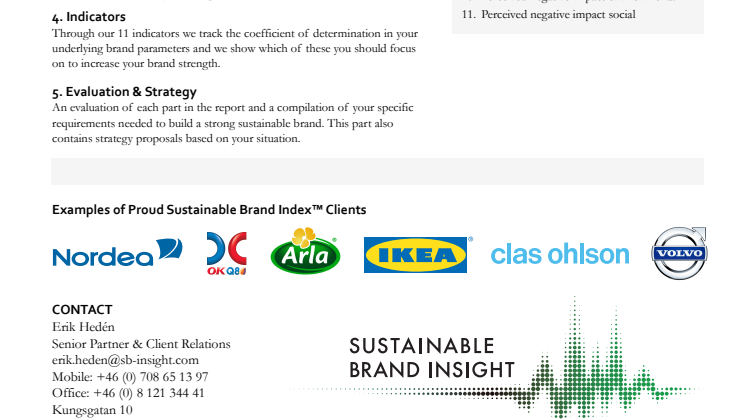 About Sustainable Brand Index™